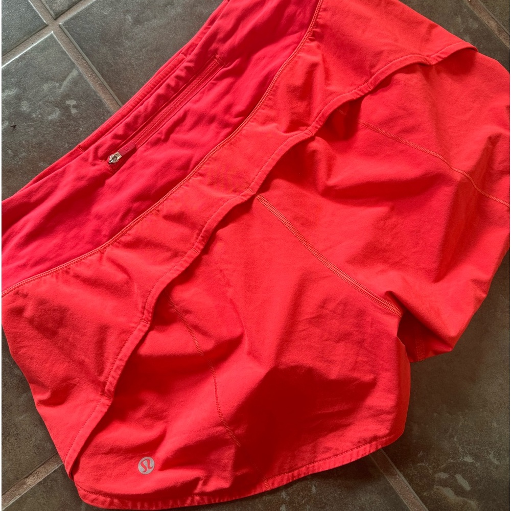 Orange lulu shorts